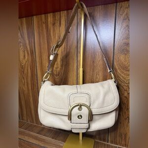 Coach Soho Cream Leather Shoulder Bag